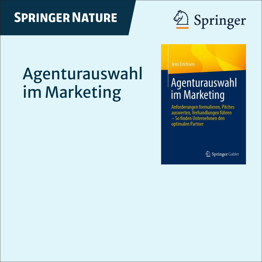 Buch Cover Agenturauswahl im Marketing
